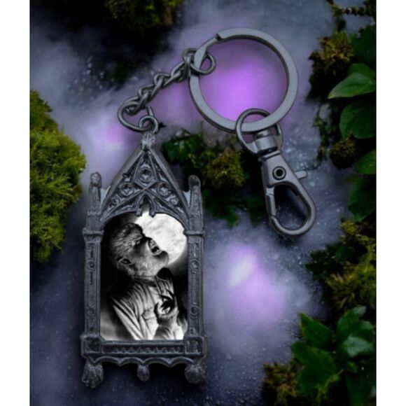 The Wolfman Keychain Lon Chaney Classic Horror Movie Werewolf Accessory - Picture 1 of 1